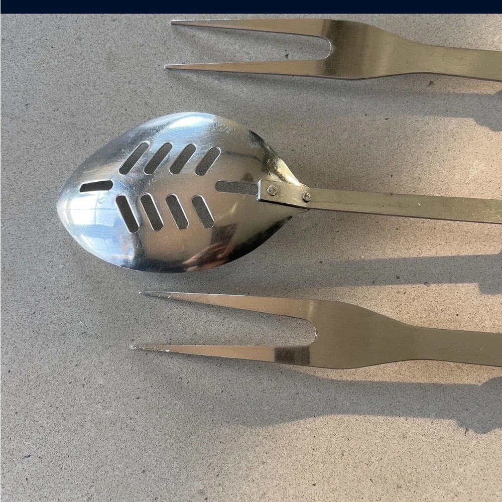 Vintage Floral Kitchen Utensil Set slotted spoon serving forks utensils botanica